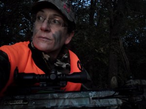 Hunting early morning in Kansas with my Parker Bows Challenger crossbow, watching dawn ascend.