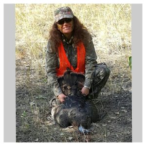 A nice sized hen I bagged this afternoon using my Parker Challenger crossbow with a G5 Montec broadhead.