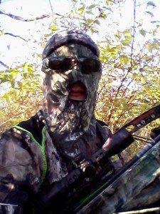 Hunting in the woods....